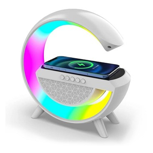 CAIXA DE SOM LED WIRELESS COM CARREGAMENTO POR INDUÇÃO G2388A