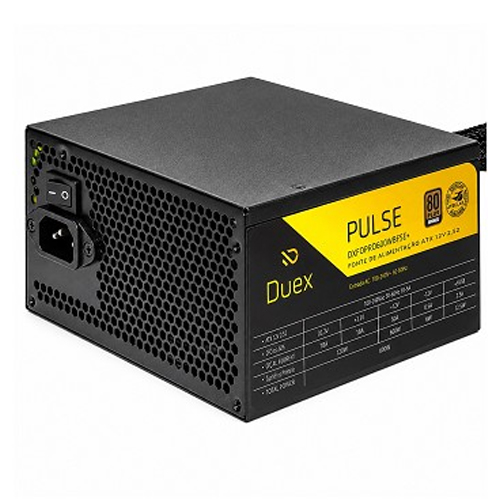 FONTE ATX 600W 80+ BRONZE, PULSE PRO, DUEX, DXFOPRO600WBFSE+
