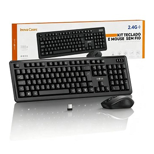 KIT TEC+MOU S/FIO, INOVA, KV-801