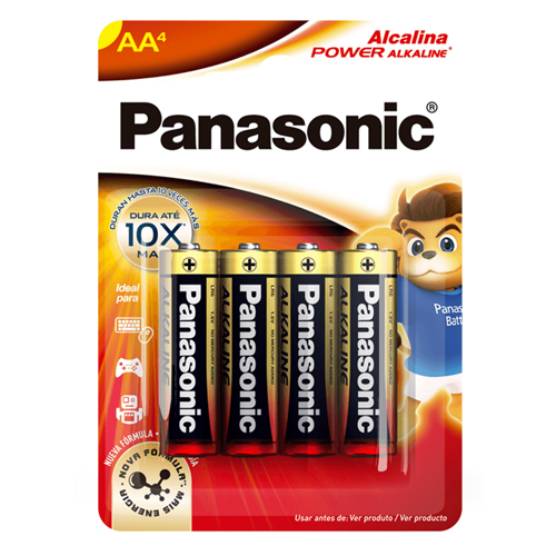 PILHA AA ALCALINA PANASONIC (4 UND)