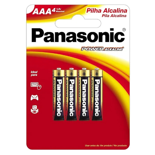 PILHA AAA ALCALINA PANASONIC (4 UND)